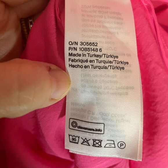 COS Sleeveless A-Line Swing Dress size 10 Pink Modern Architectural EUC - Picture 8 of 9